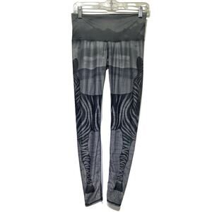 RE3 High Rise Recycled Leggings Zebra Print Womens Size M